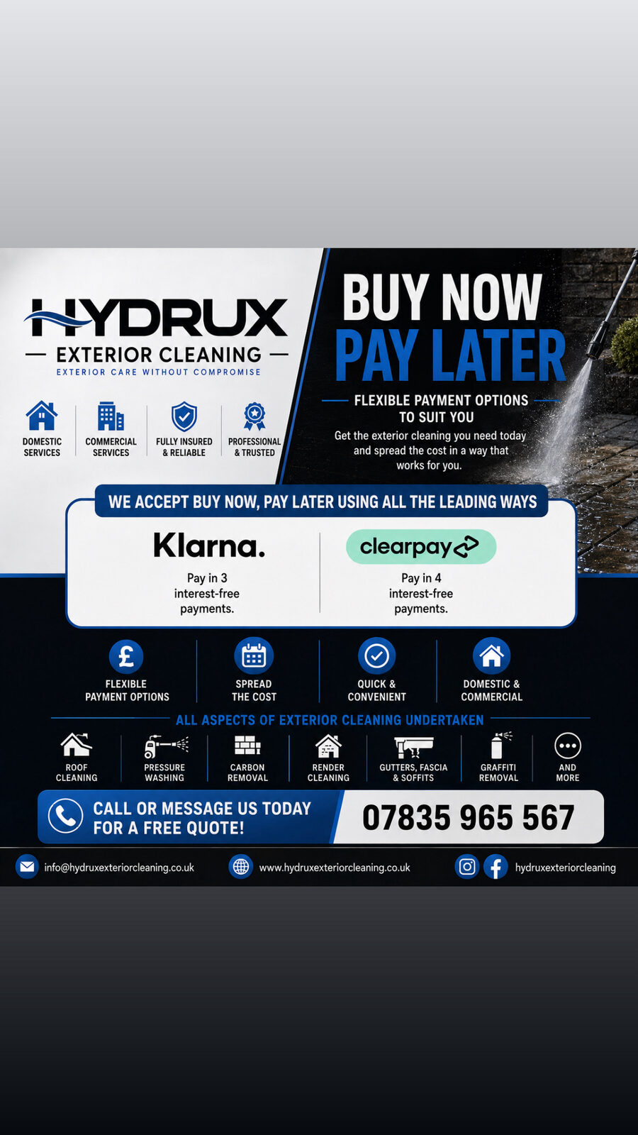 Hydrux Exterior Cleaning