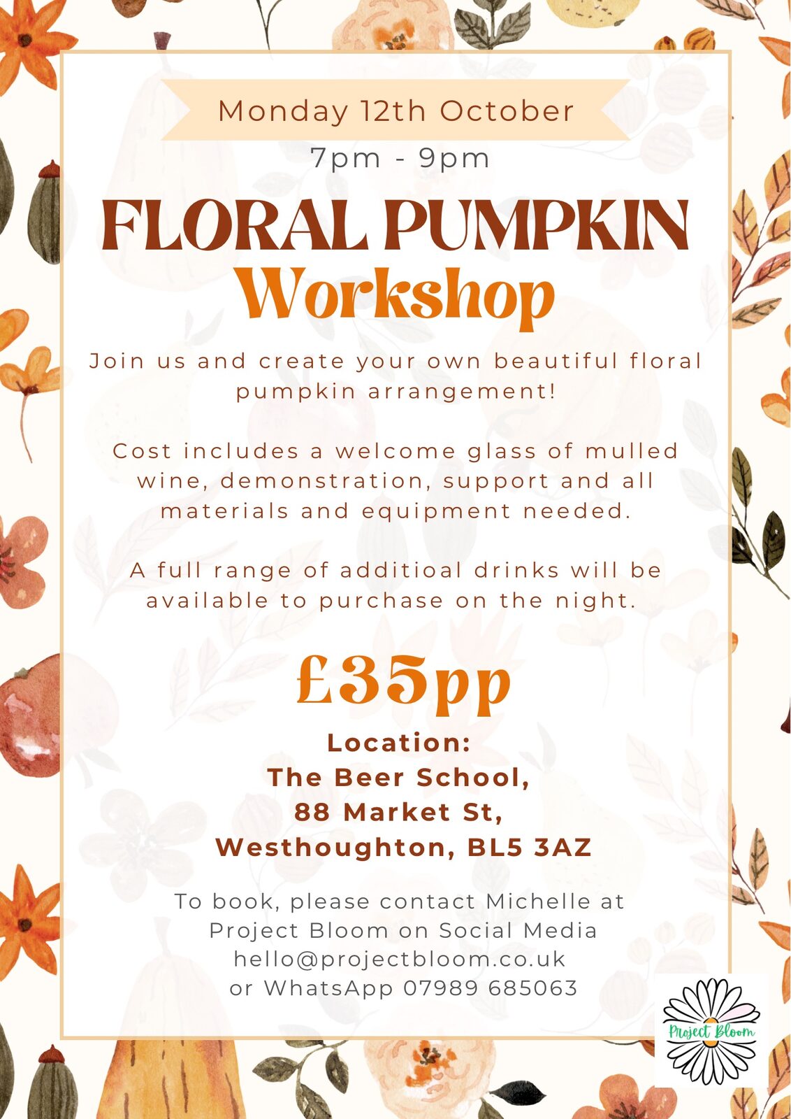 Floral Pumpkin Workshop