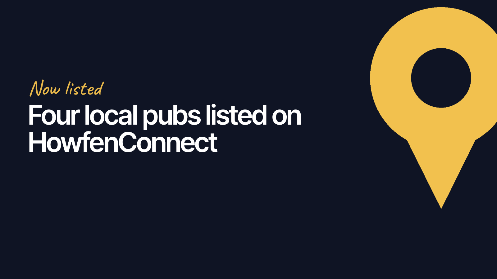 Four local pubs listed on HowfenConnect