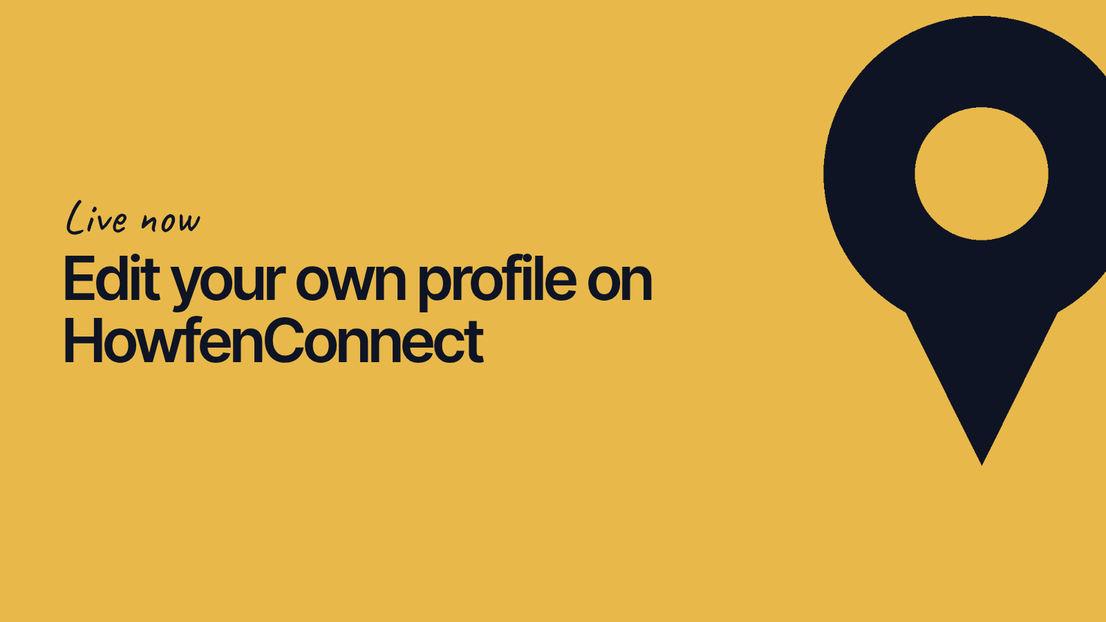 Edit your own profile on HowfenConnect