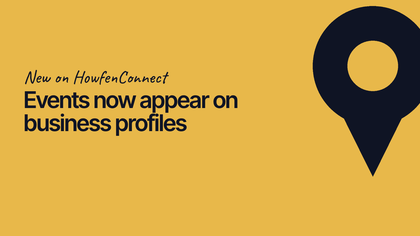 Events now appear on business profiles